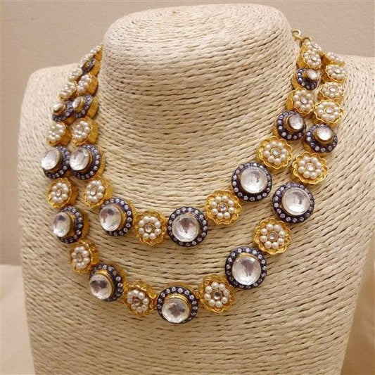 Kundan-Pearl Neckpiece