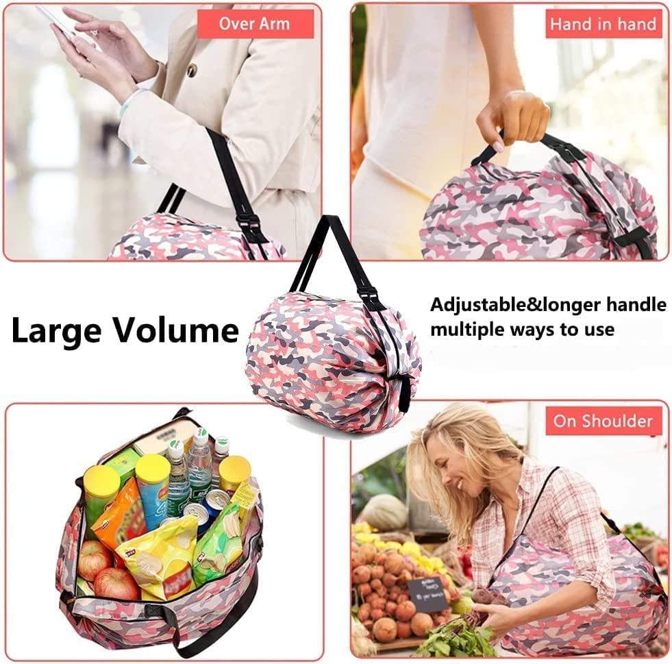 Foldable & Reusable Shopping Tote Bag