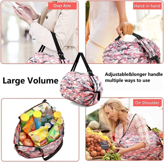 Foldable & Reusable Shopping Tote Bag