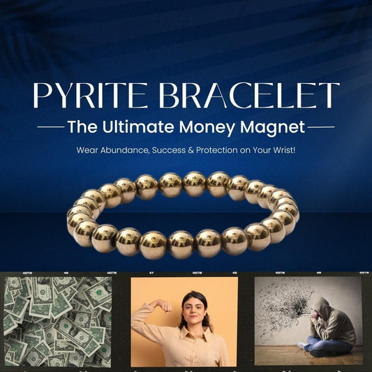 Prosperity Golden Pyrite Bracelet (8mm Beads)