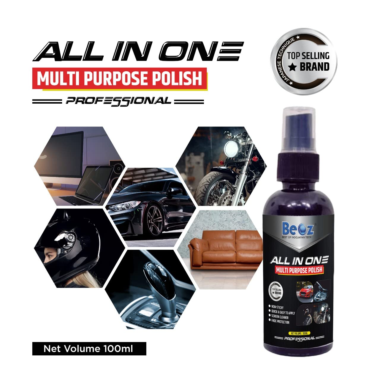 All-in-One Multipurpose Liquid Polish for Superior Shine (200 ml) (Pack of 2)