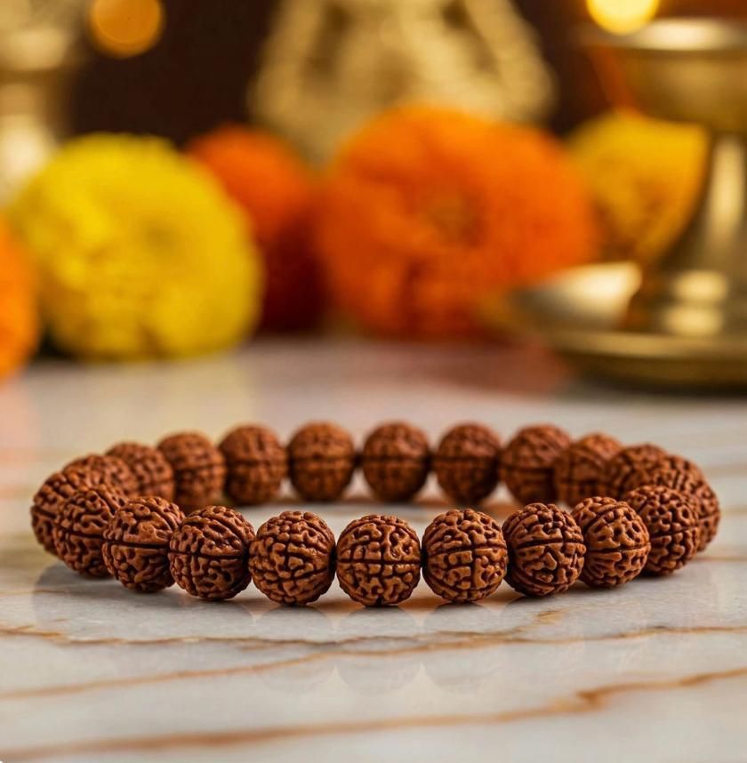 Prosperity & Protection: 7 Mukhi Rudraksha Bracelet for Men
