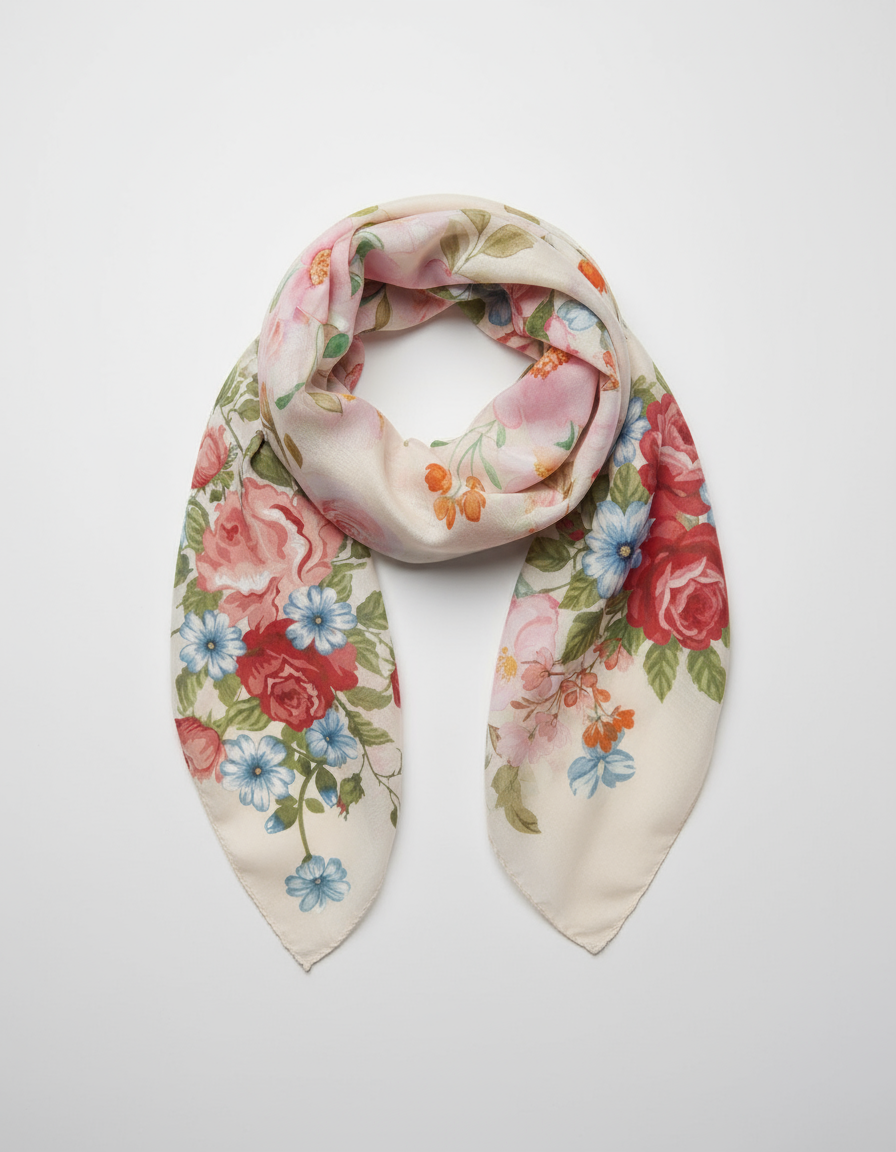 Floral Print Scarf