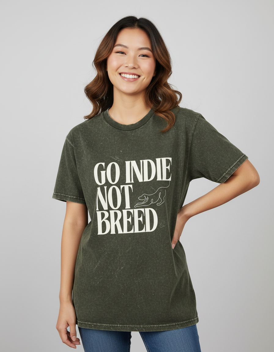 Unisex Acid Washed Oversized Tee